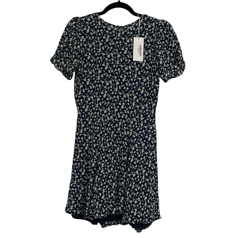 Reformation Violette Floral Elyse Mini Dress Size 2 - Picture 8 of 13